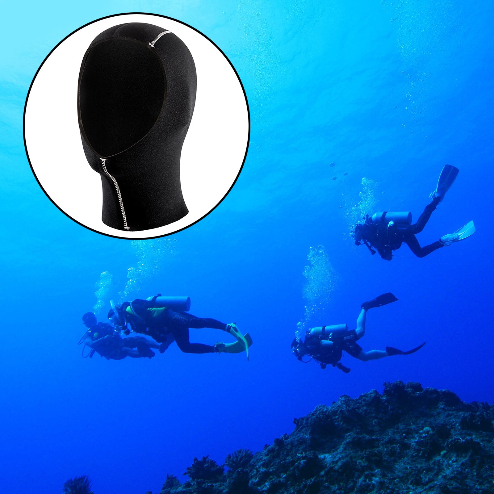 3mm/5mm Neoprene Scuba Diving Hood Snorkeling Equipment Hat Winter Swim Warm Wetsuit Spearfishing
