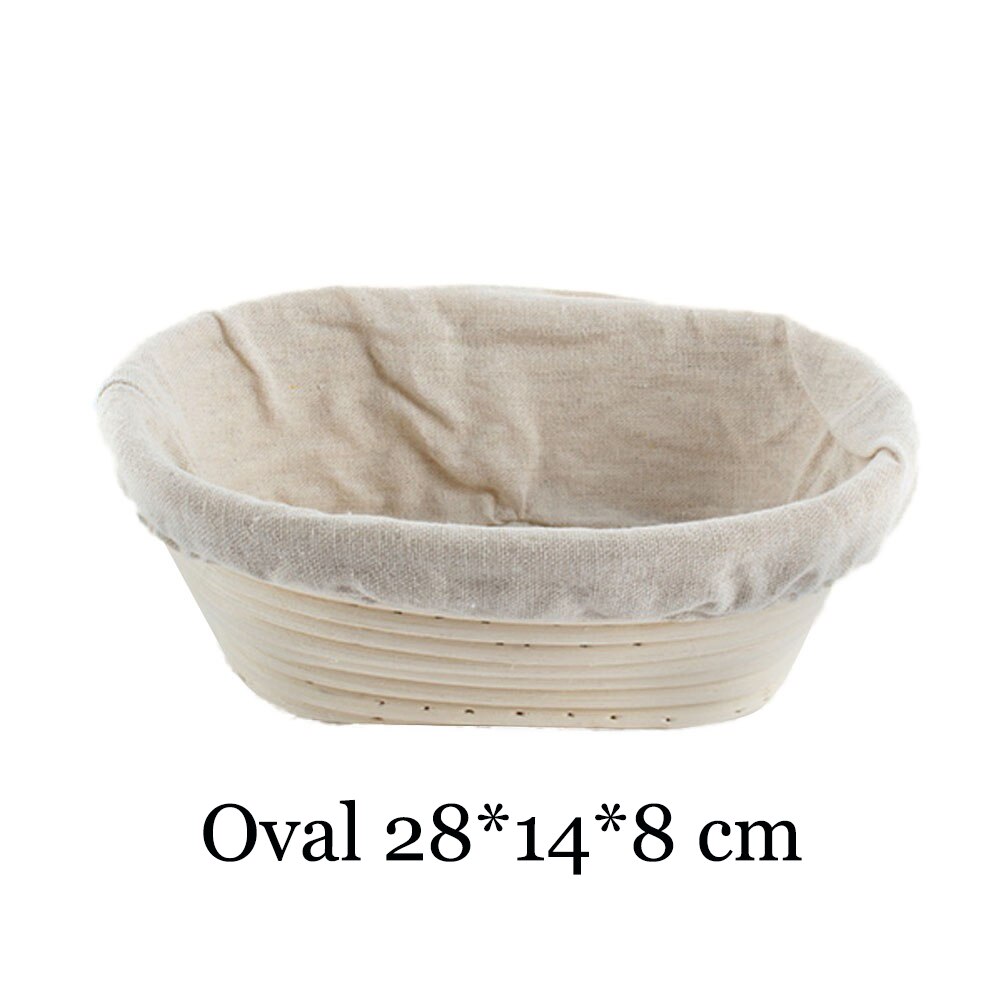 Rattan Bread Proofing Basket Natural Oval Rattan Wicker Dough Fermentation Sourdough Banneton Bread Basket: Oval28X14X8