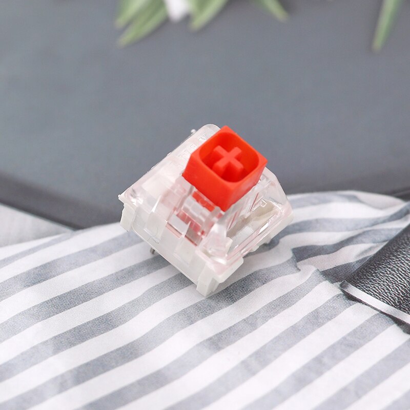 Keypro kailh-boks, kongelig marineblå, jadepink, krystal, tung boks, 3- bens kontakter,  ip56 vandtætte, kompatible cherry mx-kontakter: Rød / Sort kontakt