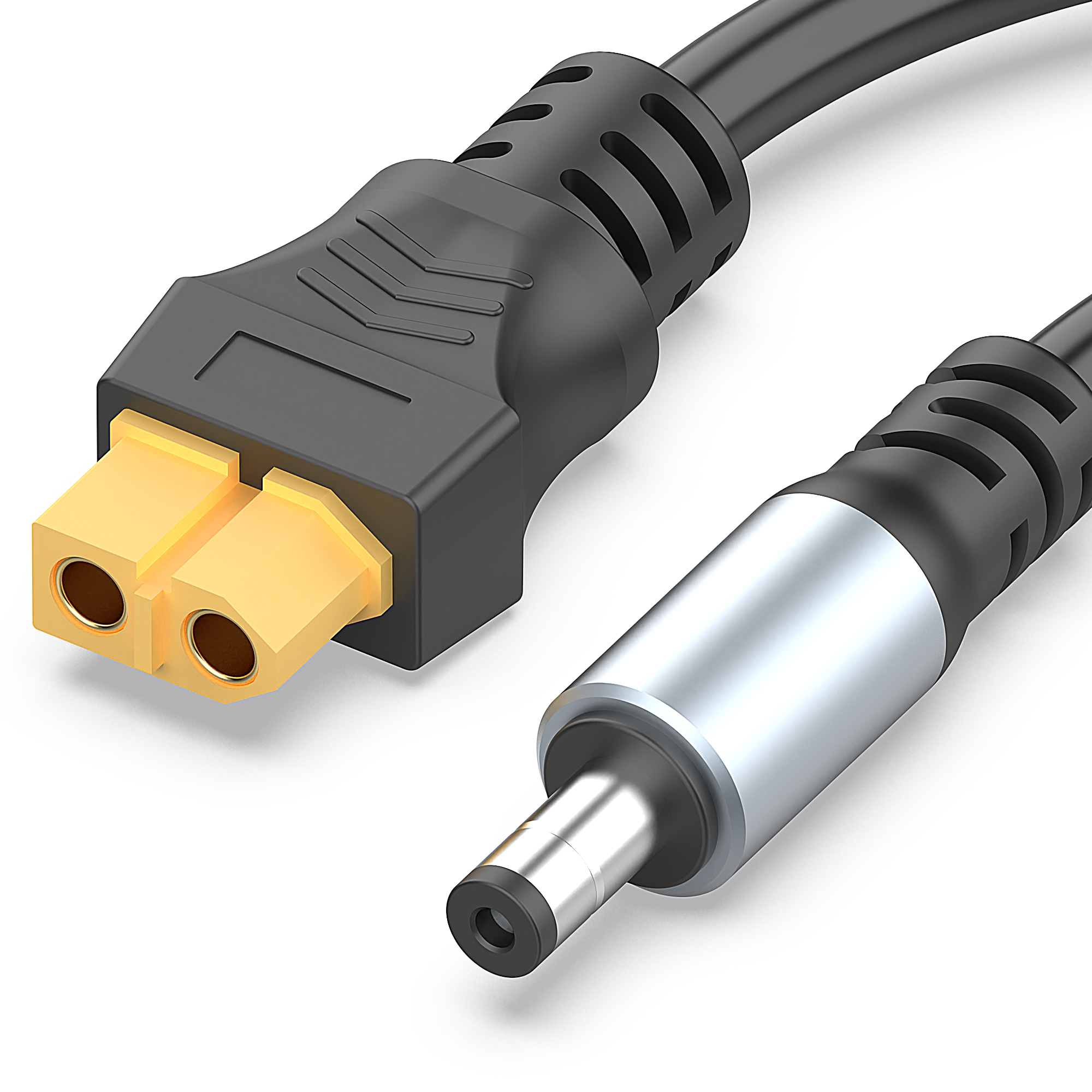 16AWG XT60 vrouwelijk naar DC5521 mannelijk voedingskabeladapter voor zonne-energiecentrale en laptops: Oranje / 0.2M