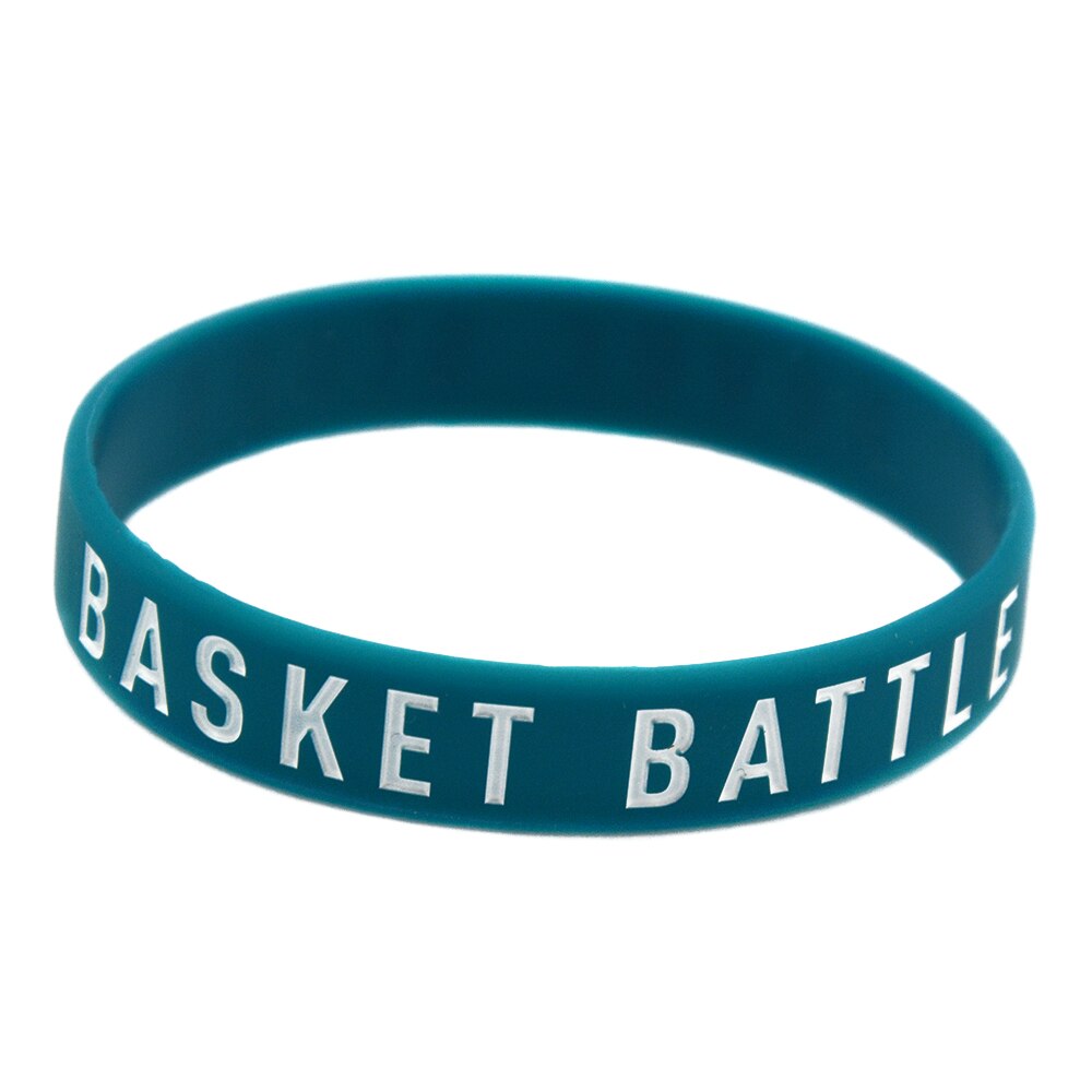 OBH – bracelet en Silicone avec panier, 50 pièces, bataille, ne s&#39;arrête jamais, pour Sport