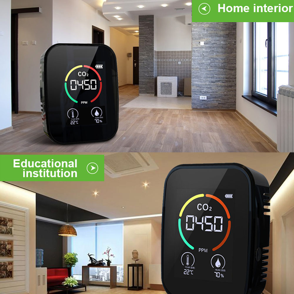 Multifunctional 5in1/3IN1 CO2 Meter Digital Temperature Humidity Tester Air Monitor Carbon Dioxide TVOC HCHO Detector