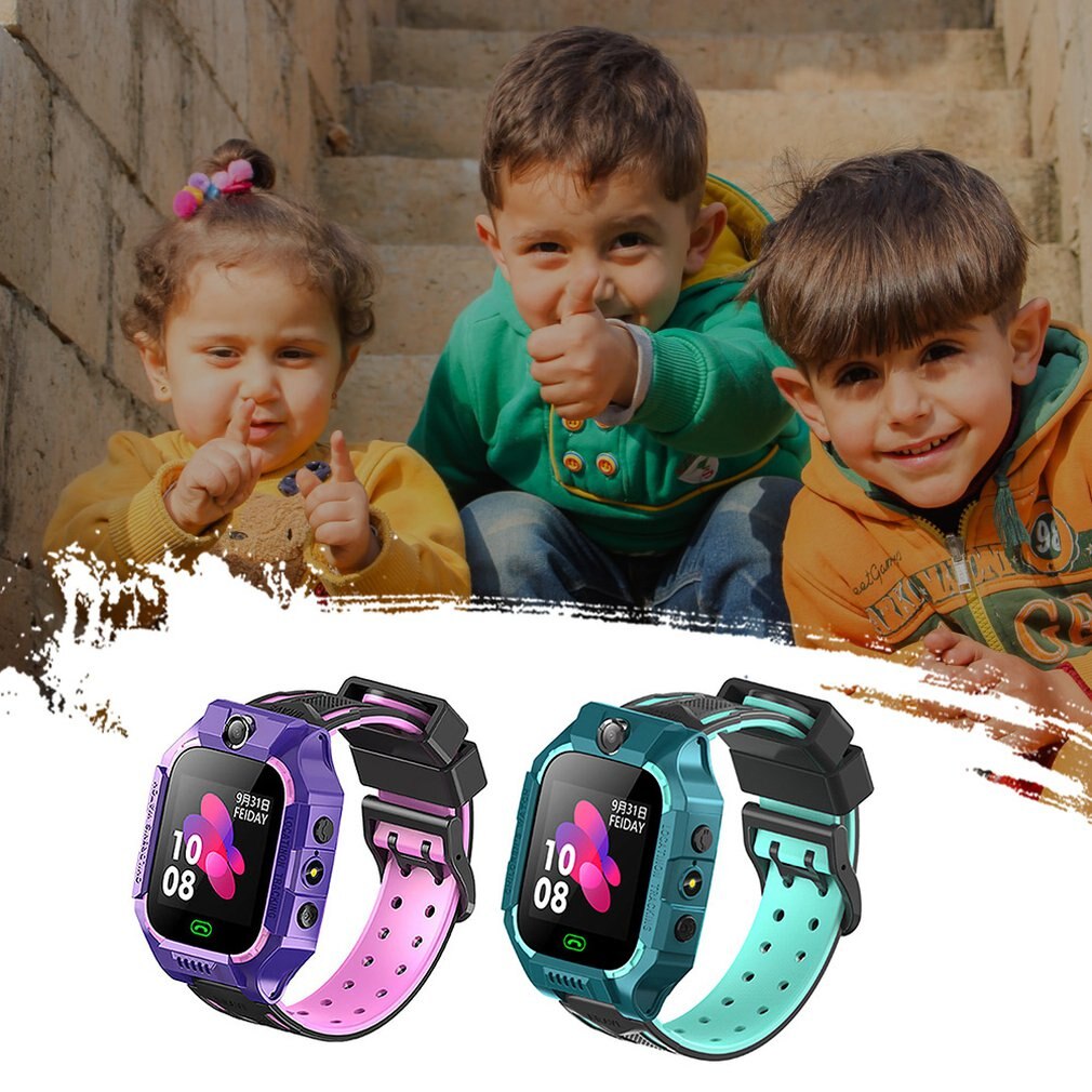Barn smart klocka telefon med gps lokalisering stegräknare fitness tracker touch kamera anti förlorade väckarklocka
