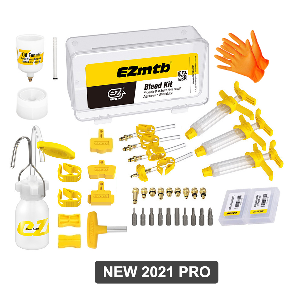 EZMTB Universal Bicycle Hydraulic Disc Brake Bleed Kit for shimano&magura&hayes&formula&sram&avid&giant&nutt brake: Blue