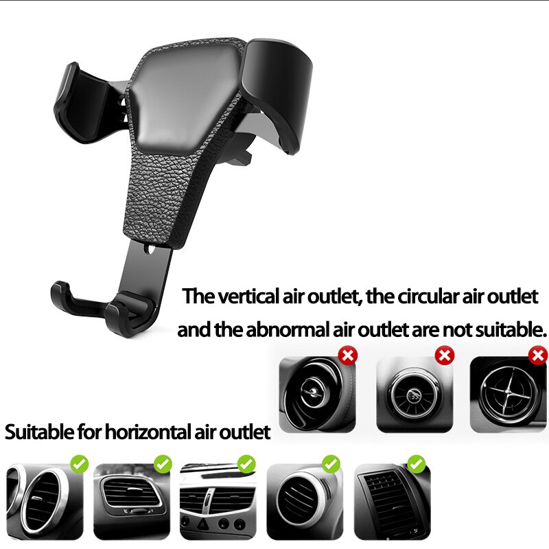 Gravity Car Air Vent Clip-on phone holder for Suzuki Vitara Swift SX4 Volvo XC90 Hyundai I20 I30 IX35 Nissan Tiida Juke Subaru