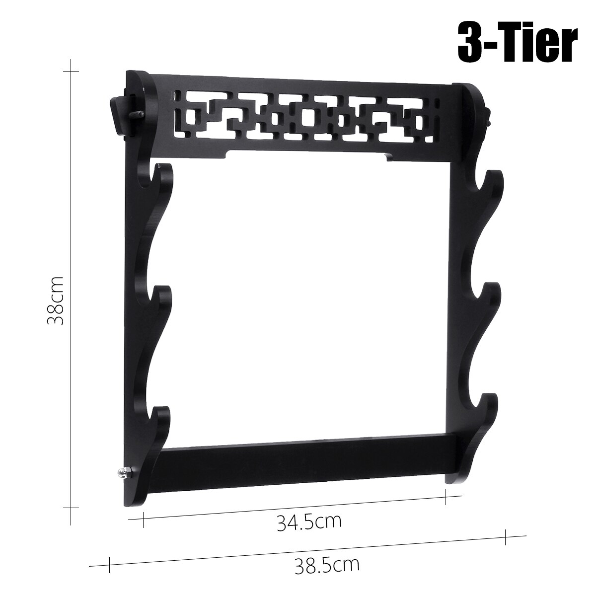 1 sztuk ozdoba robić powieszenia na ścianie uchwyt Katana uchwyt stojak uchwyt z wieszakiem stojak Dom dekoracja wyświetlacz ścienny 1/2/3/4/6szczebel: 3 Tier
