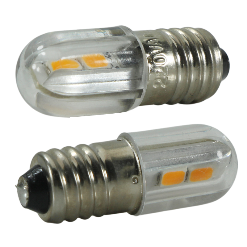 Bombilla E10 bombilla Interior Led 6v 12v 24v 36v 48v 110v 220v Mini 1W indicador automático luz de advertencia señal lámpara de ahorro de energía 6 V