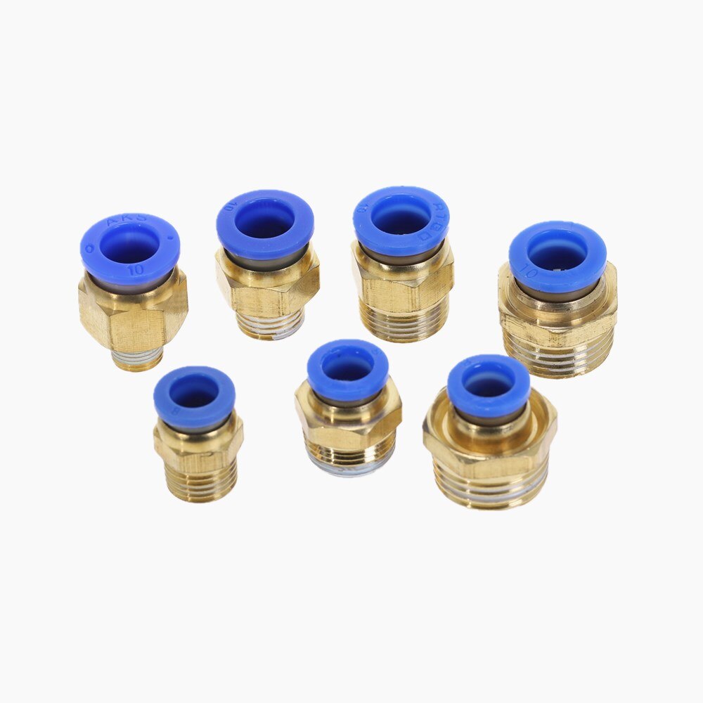 50Pcs Pneumatic Fitting Tube Connector Fittings Air Quick Water Pipe Push In Hose Quick Couping PC4-01 PC6-02 PC8-02