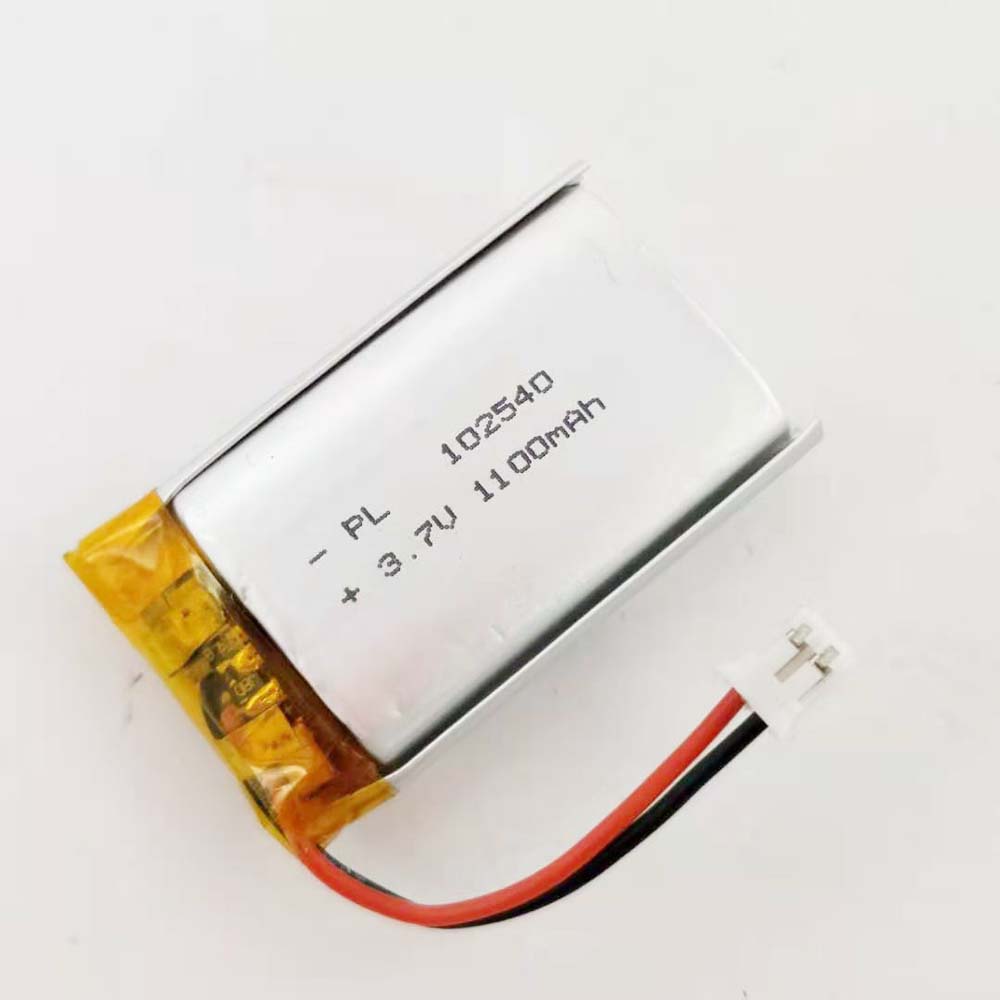 MSDS Verified 2/5/20/200/1000/10000pcs 102540 , Rechargeable 3.7V 1100mAh Li Lipo Lithium Polymer Ion Battery 2 Pin 2.0mm JST