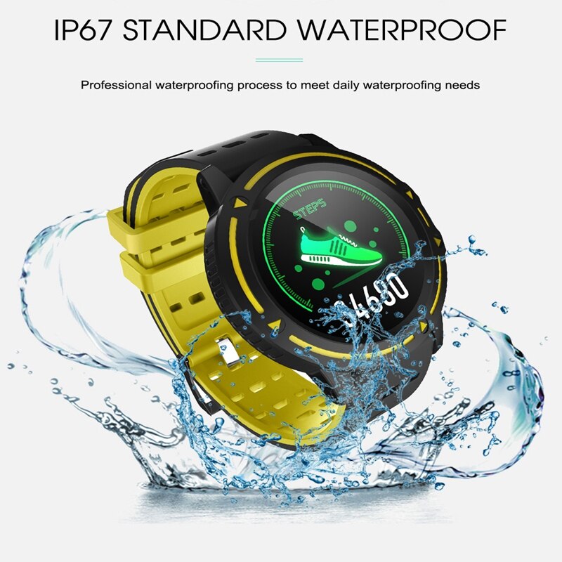 V5 slimme horloges sport armband fitness tracker bloeddruk hartslag voor xiaomi ios android: Geel