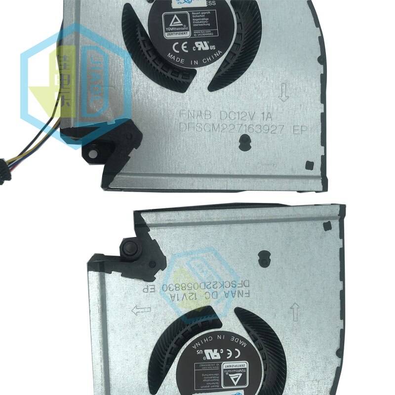 Ventilador de refrigeración para ordenador, Enfriador de GPU 13NR0540P01011 de 12V para ASUS ROG Strix G15 G513 G533 G17 G713 G733 G513QR G533Q G713QR G733QS