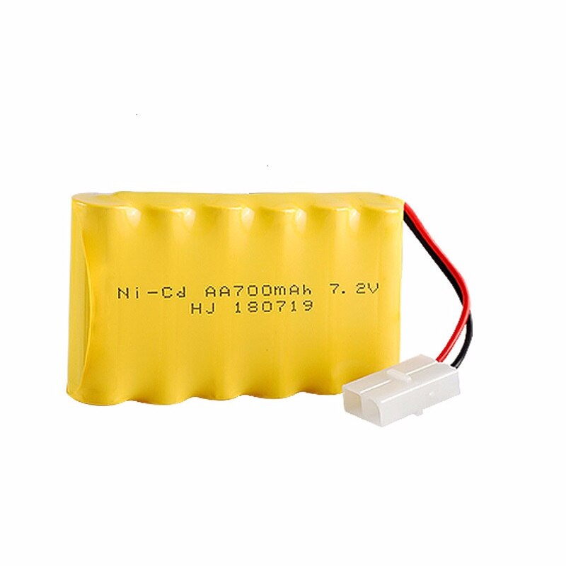 Batería ni-cd 7,2 v 700mah + cargador USB para juguetes Rc, coche, tanque, tren, Robot, barcos, pistolas AA 7,2 v, paquete de batería recargable, (Tamiya)