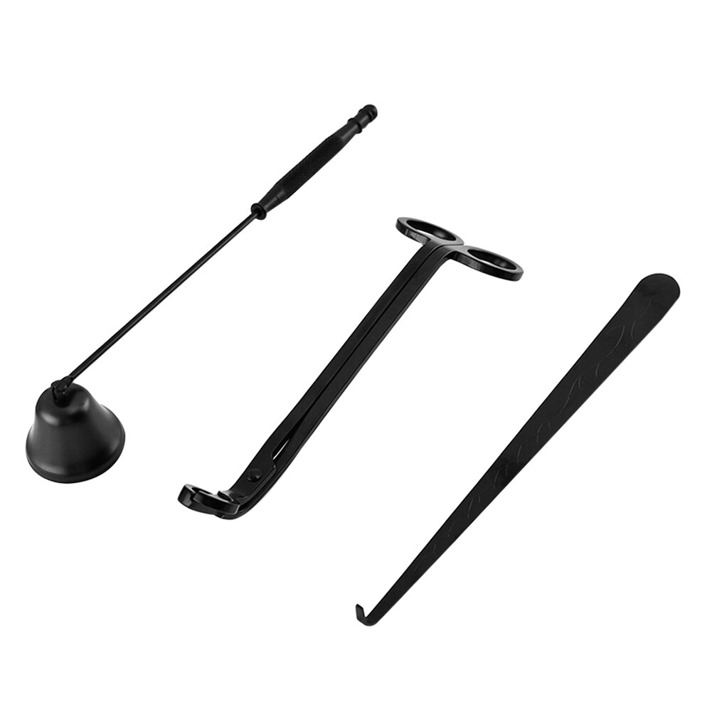 Praktische Rvs Kaars Brandblusser Tool Kaars Trimmer Aromatherapie Brandblusser Kaars Cover Voor Party Wedding: Black