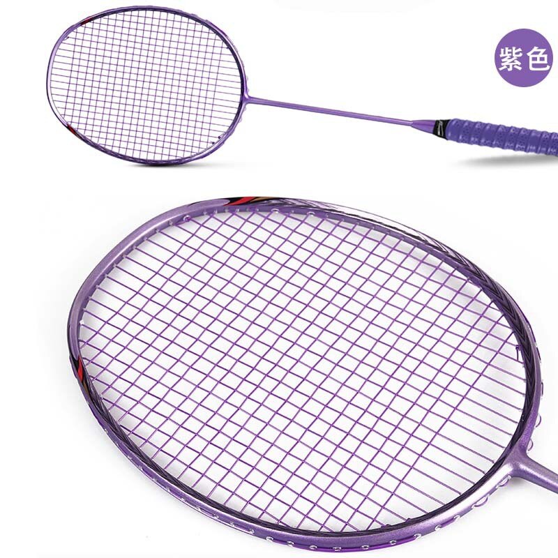 Full Carbon Badminton Racket 5U Ultralight Offensive Badminton Racket Racquet Outdoor Sports Sporting Goods -40: Purple