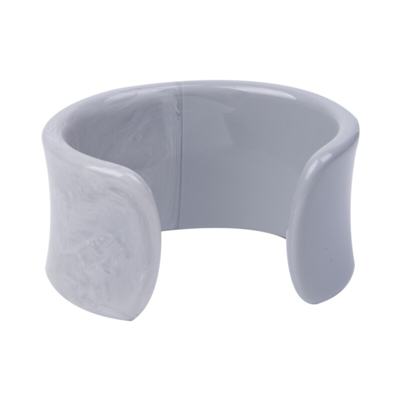 Großen Charme Elegante Jahrgang Stulpe Weit Öffnen Armbinde Armreifen für Frauen Harz Acryl Einfache Beste Punk Schmuck: Farbe-2