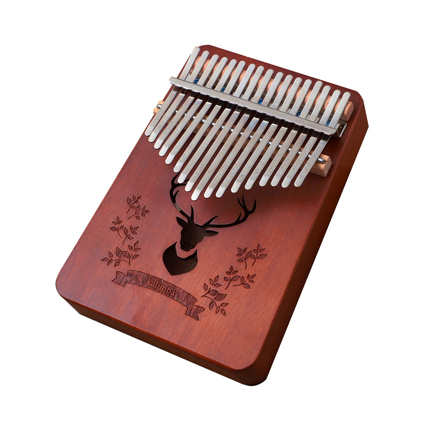 Kalimba 17Keys Portable Thumb Piano Beginner Instrument Kalimba Finger Piano Mbira Small Musical Toys Keyboard instrument: Retro Brown