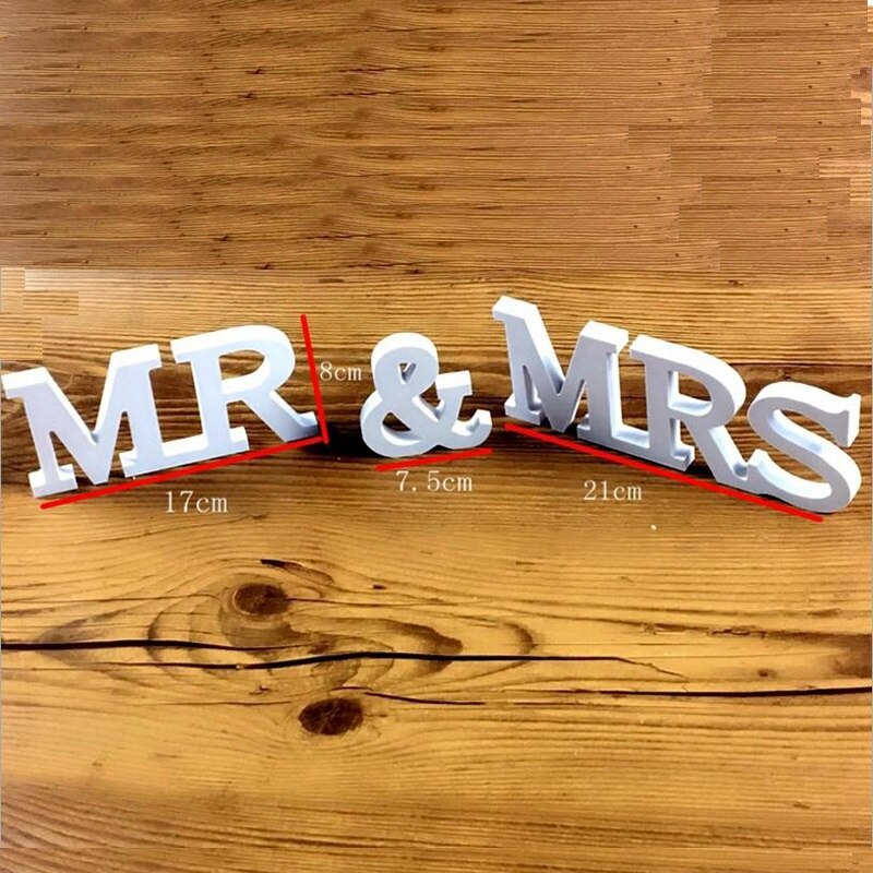 Huwelijkscadeau Wit Roze Bloemen Mr &amp; Mrs Letters Mr &amp; Mrs Teken Mr En Mrs Letters