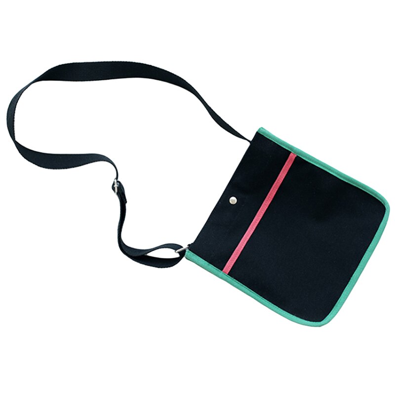 Kvinnor canvas väska kvinna toes handväska casual kvinna messenger bag handväskor dam crossbody canvas axelväska: Svart