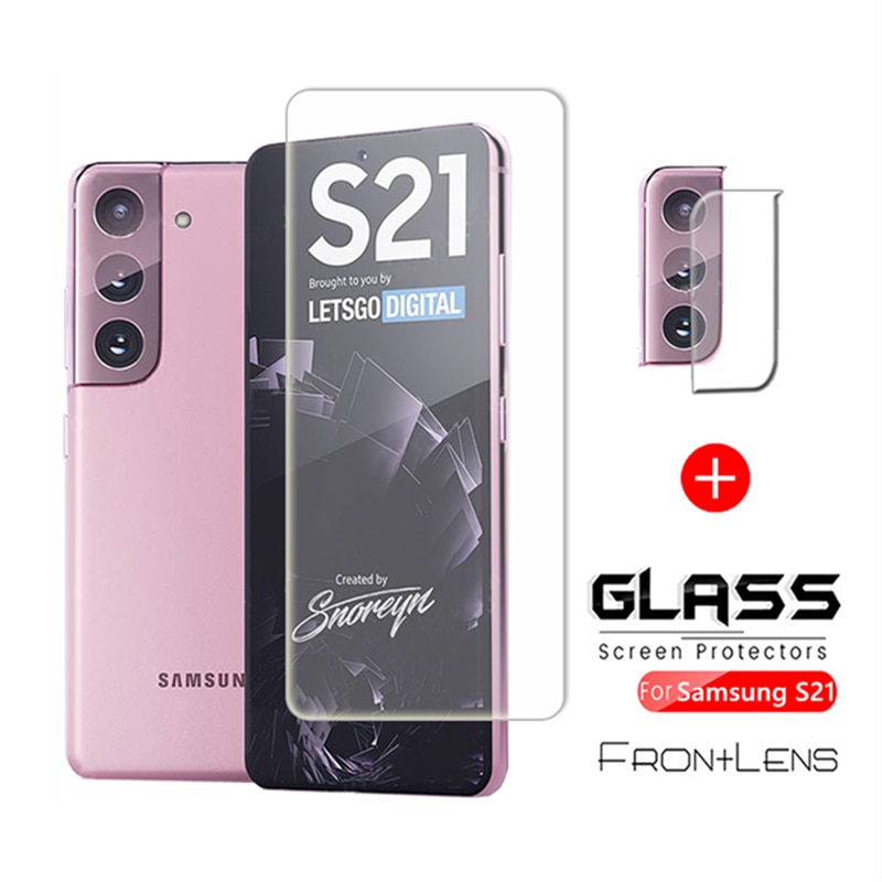 Voor Samsung Galaxy S21 Plus S20 Fe Glas Telefoon Screen Protector Camera Film Voor Sansung S 21 20 S20fe S21 + Gehard Glas Case