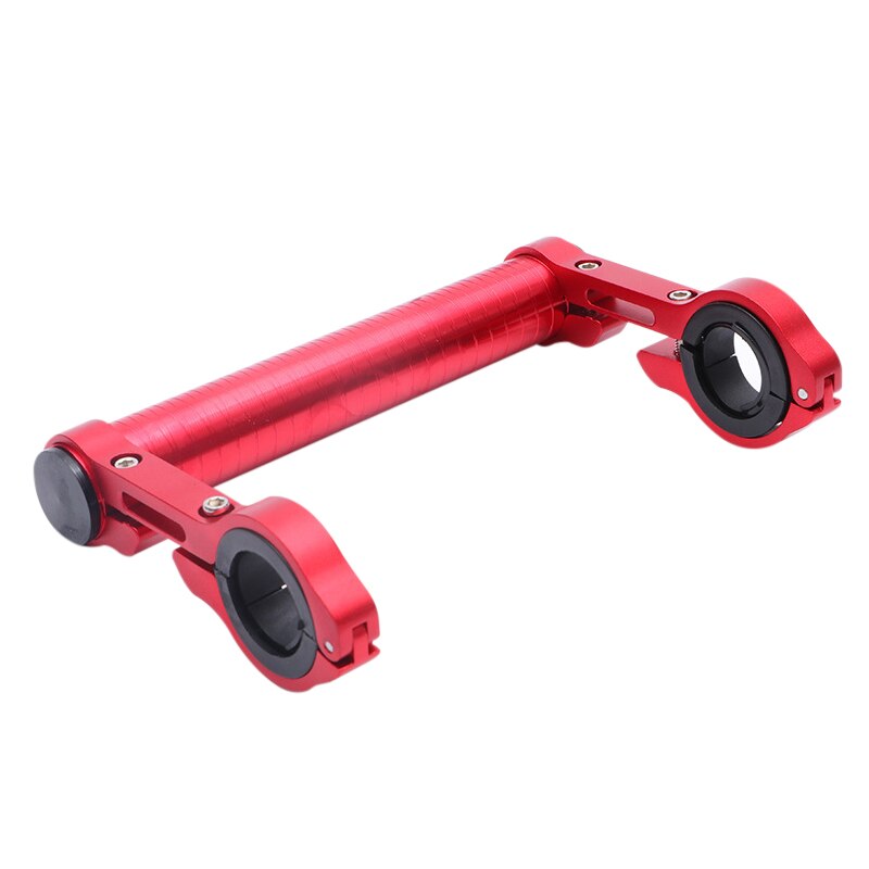 Fiets Stuur Extender, Fiets Stuur Extension Aluminium Mount Houder Dubbele Klem Fiets Beugel Fiets Accessoires: red