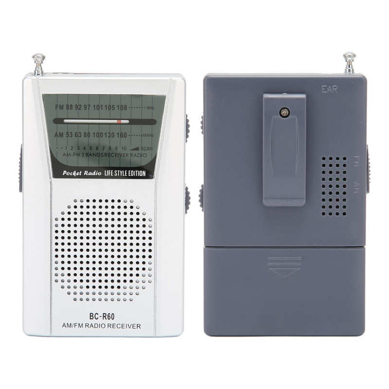 Radio Transistor AM FM portátil, altavoz de 5W, funciona con pilas, Radio de bolsillo para viajes, emergencia, hogar
