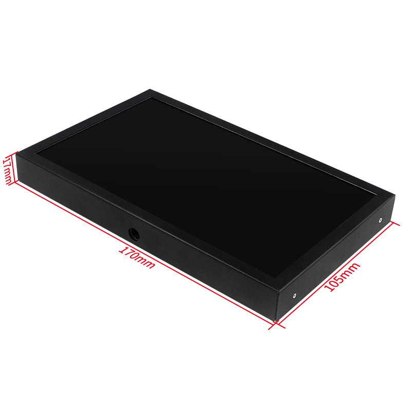7 zoll Tragbare Bildschirm 1024x600 IPS LCD HDMI-kompatibel VGA AV Eingang DC Typ C Power Monitor für PC Laptop Kamera TV Box RPI