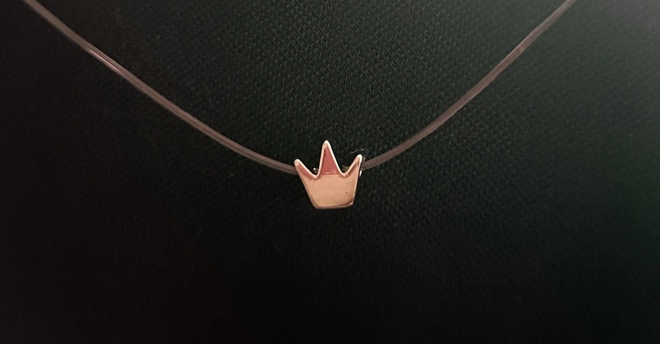 5-kleuren oogverblindende zirkoon ketting onzichtbare transparante vislijn eenvoudige hanger ketting sieraden voor vrouwen parel sieraden: Kobalt Violet