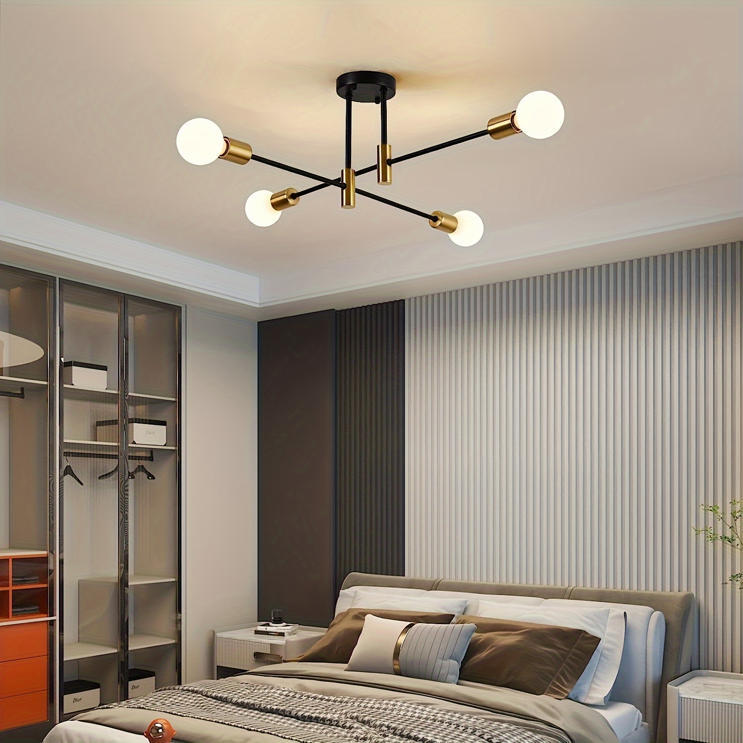 Moderne industriële hanglamp, zonder lamp, voor woonkamer, eetkamer, slaapkamer, keuken, café, zwarte led-verlichting voor kamer