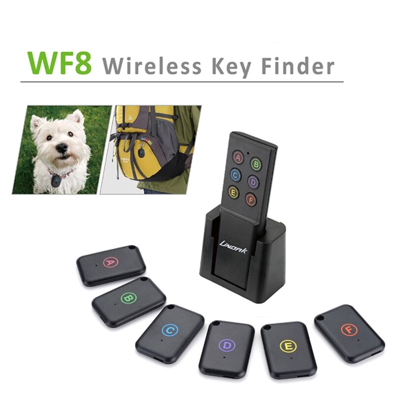 Draadloze Sleutel Finder Rf Key Locator Huisdier Tracker Portemonnee Tracker Afstandsbediening 1 Rf Zender 6 Ontvanger