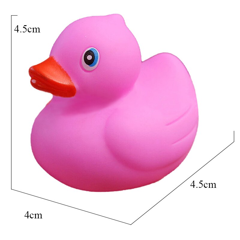 ESALINK 8-10Cm pływająca kaczka policja Baseball strażacy gumowa Ducky zabawka do kąpieli dziecko poznawcze zabawki kąpielowe zabawki edukacyjne: YN032-1pcs