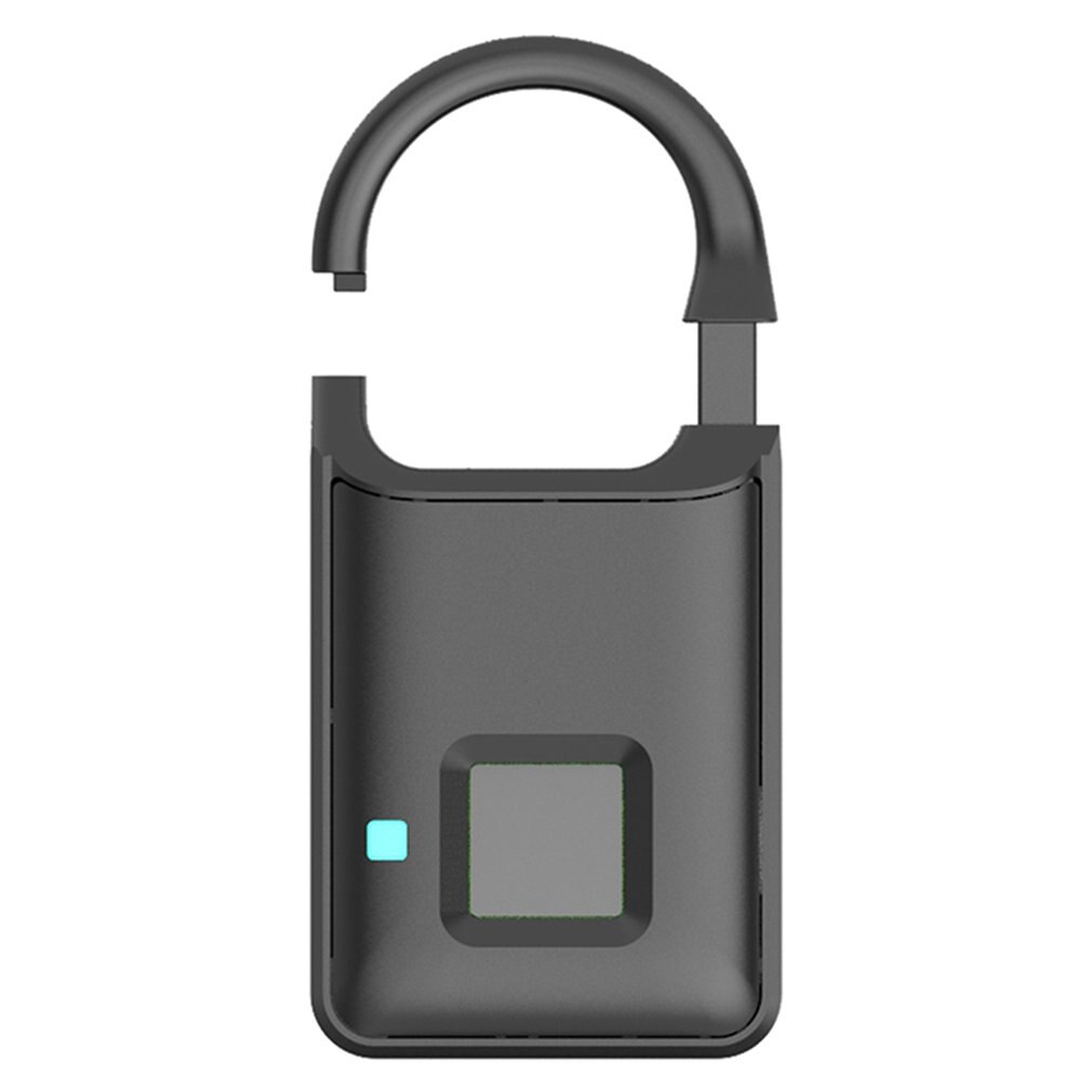 P5 Pure Vingerafdruk Unlock Smart Vingerafdruk Deurslot Veilig Hangslot Usb Opladen Waterdicht Keyless Anti-Diefstal Slot