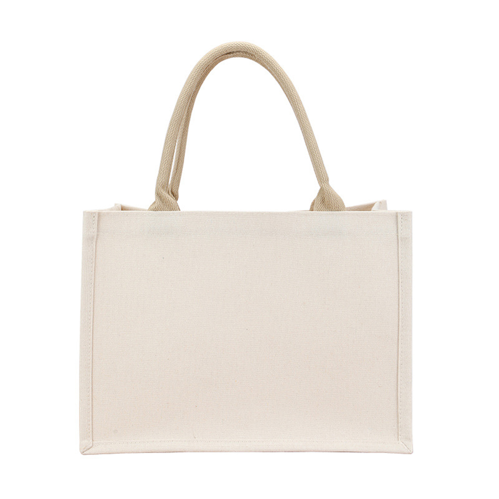 Jute Boodschappentas Canvas Boodschappentas Schouder Milieuvriendelijke Draagbare Handtassen Katoenen Opbergtas Snel Jute Draagtas