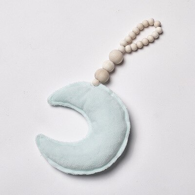 Babykamer Decoratie Baby Accessoires Kamer Baby Spullen Voor Pasgeborenen Baby Room Decor Moon Star Houten Kralen Fotografie Props: green moon