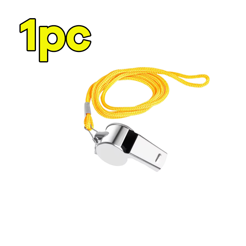 Stainless Steel Whistle with Lanyard Outdoor Referee Super Loud Whistle Cheerleader Sporting Goods for Training: PURPLE