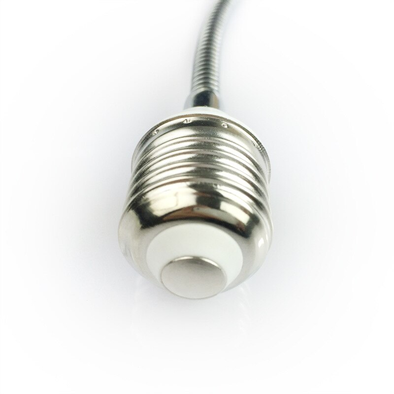 E27 LED Light Bulb Lamp Holder Flexible Extension Adapter Socket 20/30/40/50/60cm Extension Cord