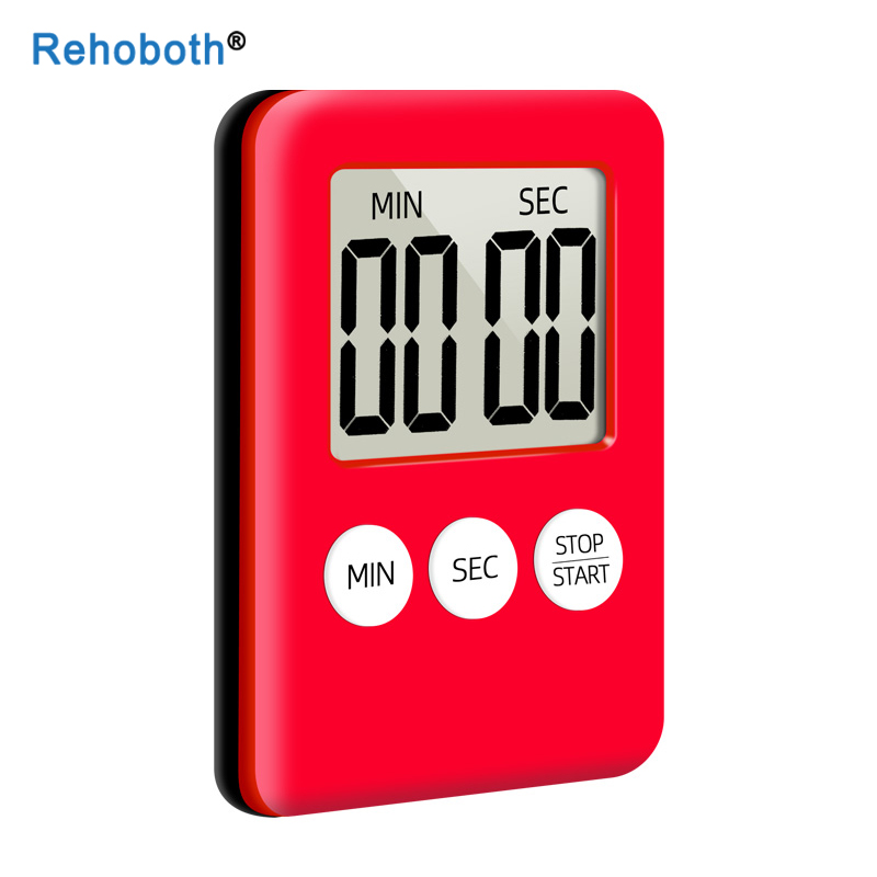 Super Thin LCD Digital Screen Kitchen Timer Square Cooking Count Up Countdown Alarm Sleep Stopwatch Temporizador Clock