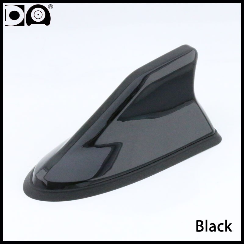 Renault Megane Waterproof shark antenna Strong radio signal Piano painting Abs plastic: Black