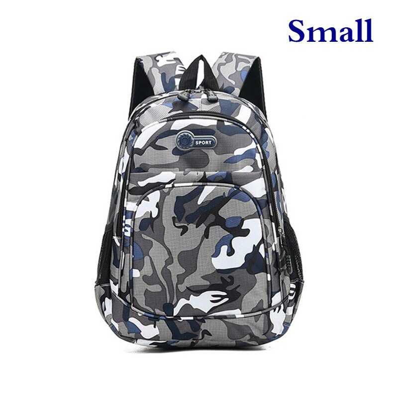 Tarnung Schule Taschen Für Jungen Mädchen freundlicher Rucksack freundlicher Buch Tasche Mochila Escolar Schul Schooltas Cartable Enfant: Blau klein