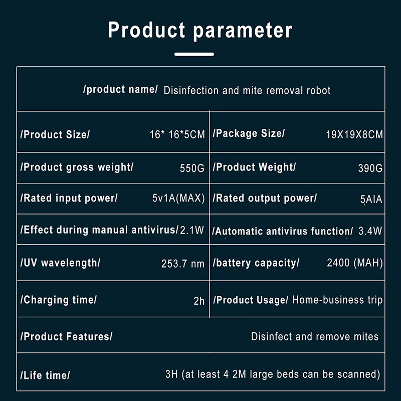 Bacteria-killing Robot Mite-killing Tool For Household Indoor Ultraviolet Sterilizer To Clean Home Appliances