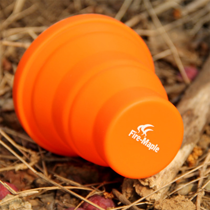 Camping silikon vikmugg bärbar utomhus camping porslin kopp flaska eld lönn fmp -319 200ml 44g