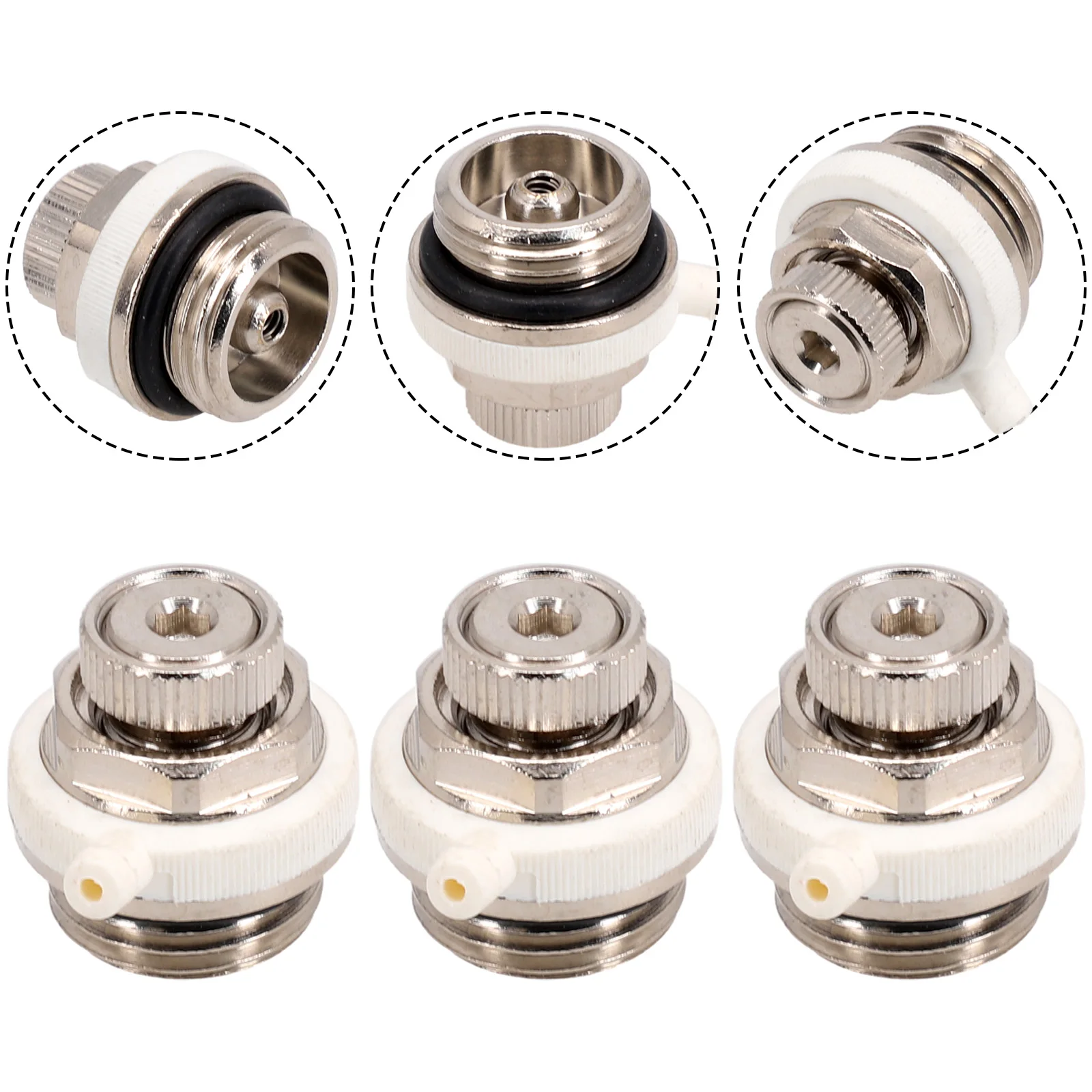 Automatic Bleed Valve For Radiators, Automatic Bleed Valve For Heating, Multi-Edge Valve, 1/2 Valve, Radiator Bleeder 1/2/3/5pcs