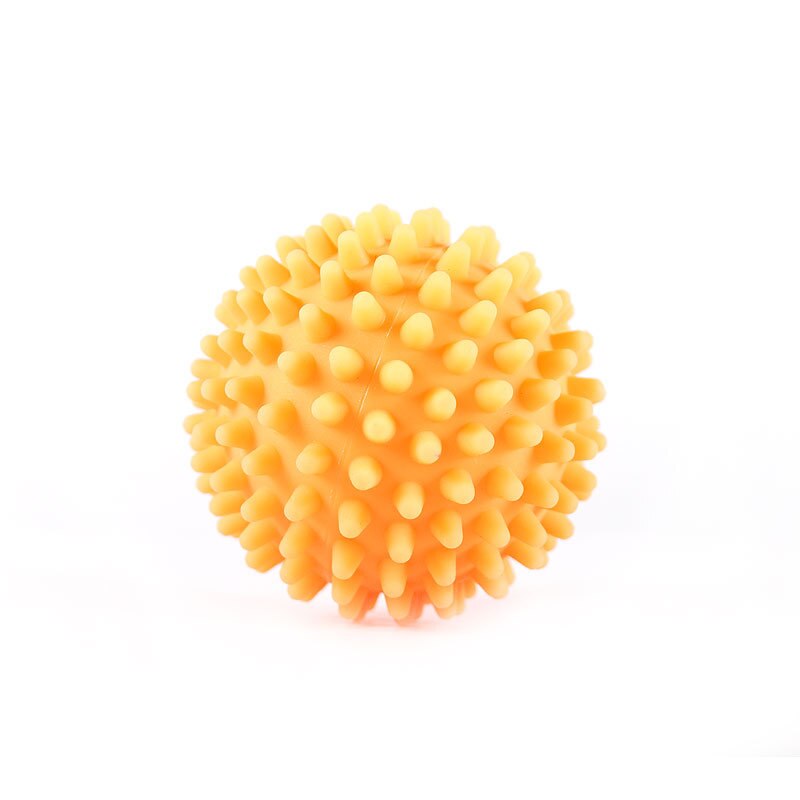 Bola de masaje con pinchos de PVC para alivio del dolor en el pie, bola deportiva de 6,5 cm para aliviar el dolor en el pie, fascitis Plantar, alivia el ejercicio: orange