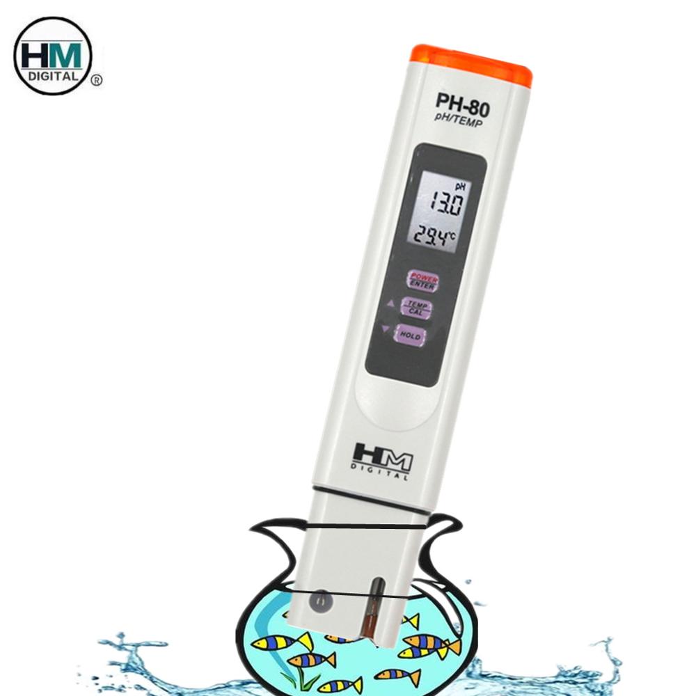 HM Digital PH-80 pH Meter Water Tester for Testing Applications Hydroponics Pool Aquariums Drinking water 40%off