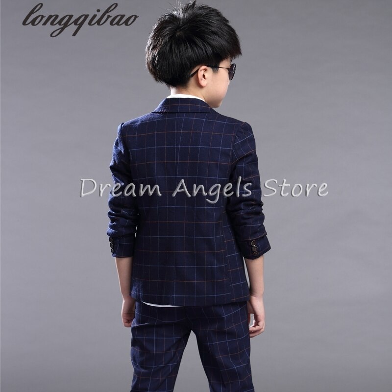 Frühling Herbst Formale Jungen Kleidung Sets Jungen Feier Mantel Hose Weste Hemd