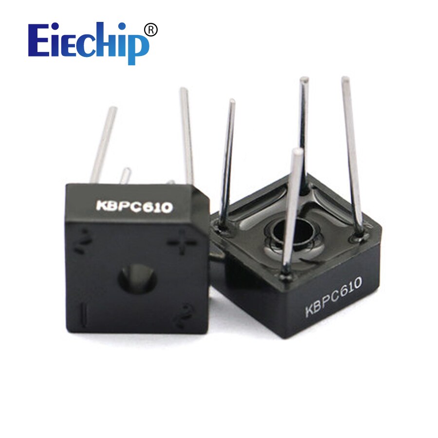 Diodebruggelijkrichter enkelfasige gelijkrichterbrug kbu 2510 kbpc 608 mb10s 6a 10a 15a 600v 1000v inductiekookplaatbrugstapel