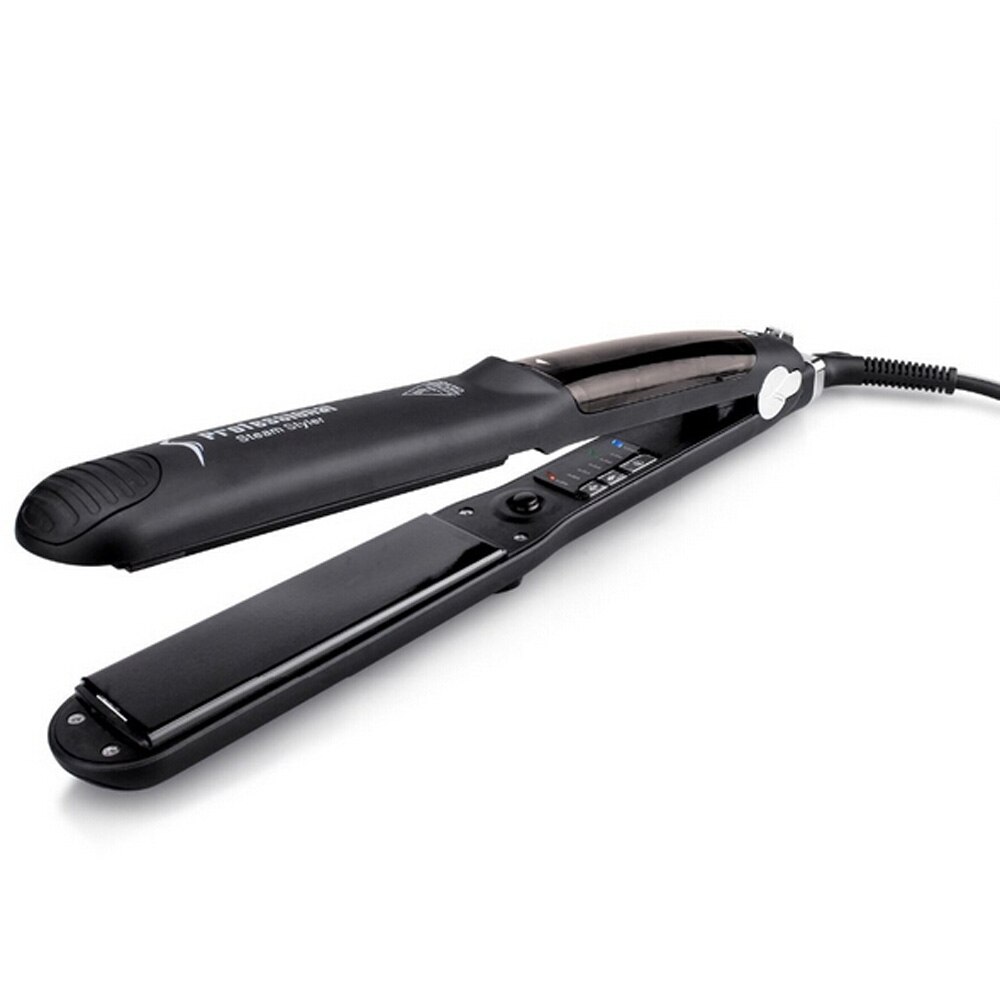 Steam Function Flat Iron Hair Straightener Hair Styling Tools Vented Tourmaline-Ceramic Plates Straightening Irons