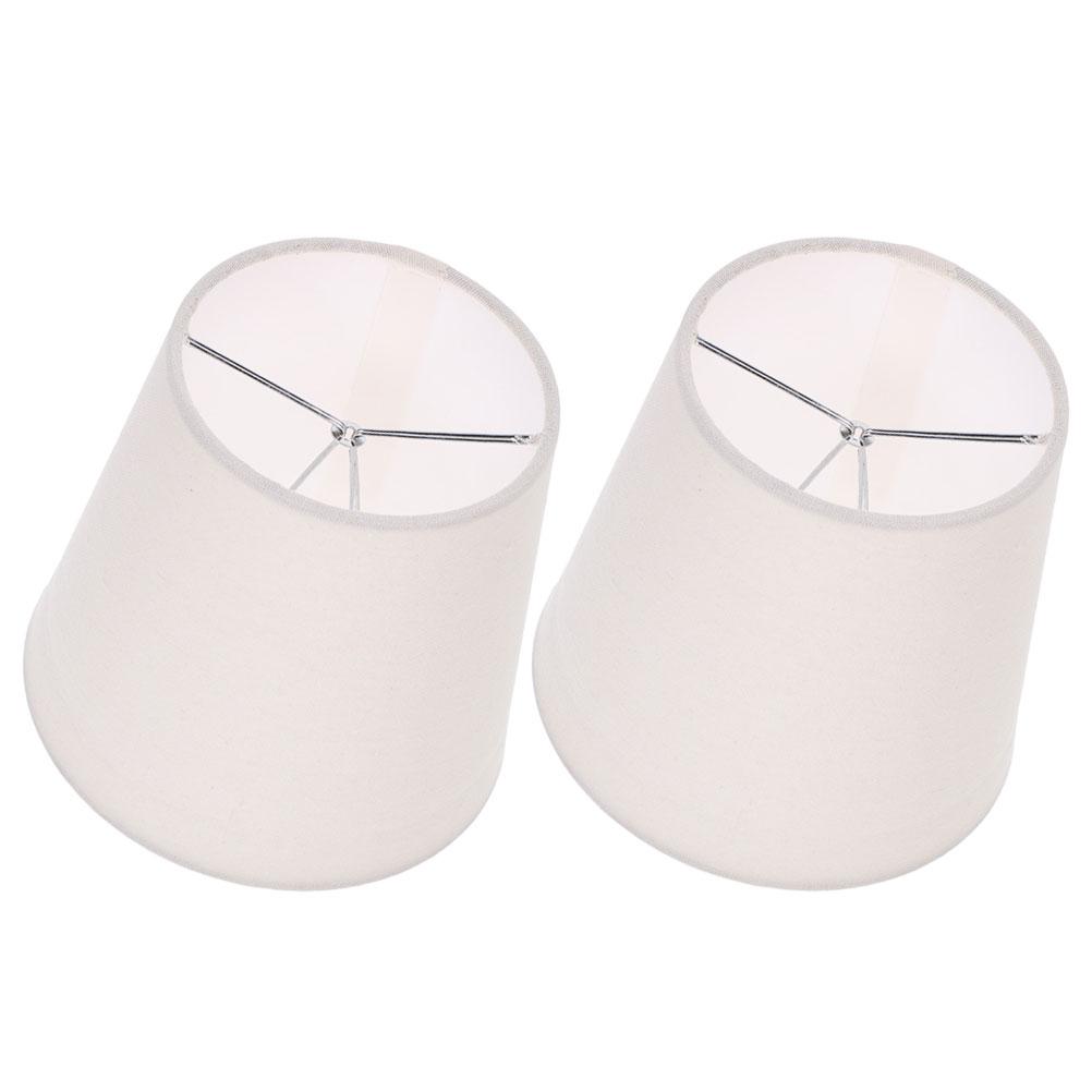 Stoffen lampenkap 2 stuks Lichtgewicht Eenvoudige structuur Ijzer Materiaal Bureau Tafel Vloerlampen Shades Vervangingshoes