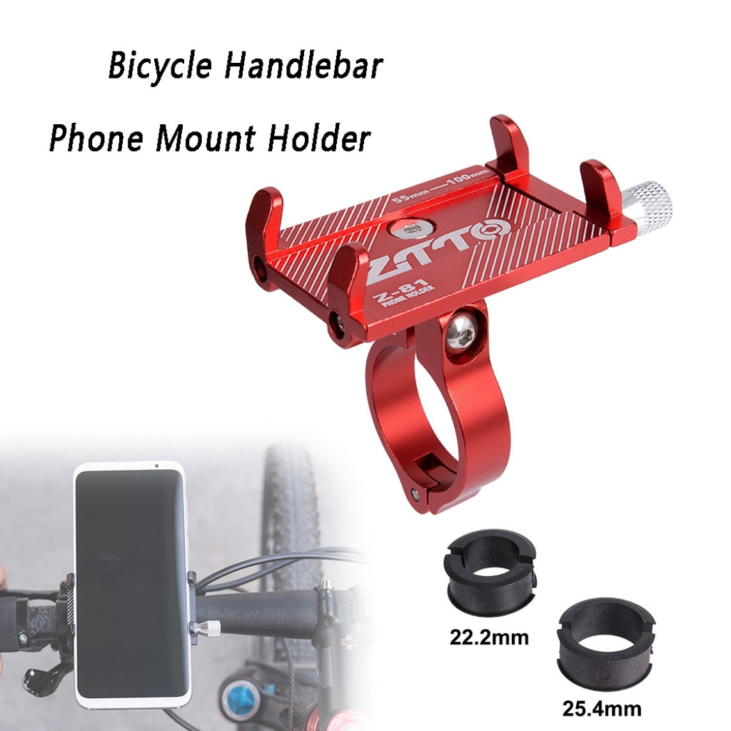 Aluminium cykel telefonholder til smartphone justerbar support gps cykel telefon stativbeslag til mobiltelefon #30
