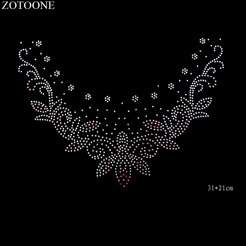 ZOTOONE Kristal Strass Stickers Clear Strass HotFix Rhinestones Glas Applique voor Trouwjurk Kleding Decoratie Cyrkonie: Purple and white