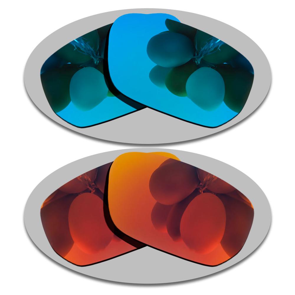 Polarisierte Sonnenbrille Ersatz Linsen für-Stil Schalter OO9194 Rahmen-Mehrere Optionen: Sky Blue-Fire Red
